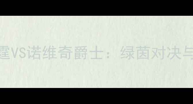 图片 AFC雷霆VS诺维奇爵士：绿茵对决与战术2