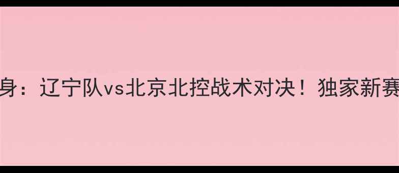 图片 中超赛前热身：辽宁队vs北京北控战术对决！独家新赛季争冠前景