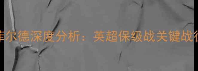 图片 伯明翰vs哈德斯菲尔德深度分析：英超保级战关键战役前瞻与数据解读