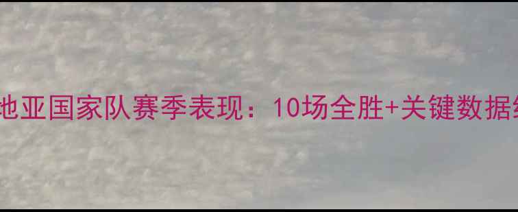 图片 克罗地亚国家队赛季表现：10场全胜+关键数据统计1