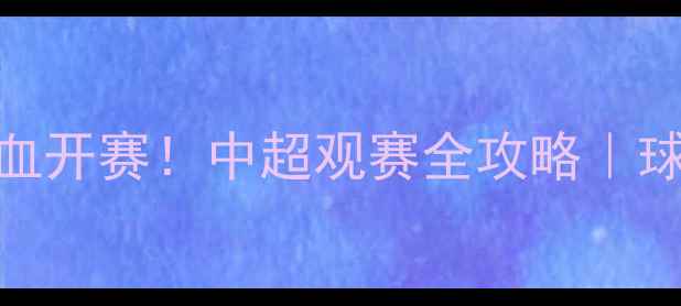 图片 北京国安热血开赛！中超观赛全攻略｜球迷必看指南