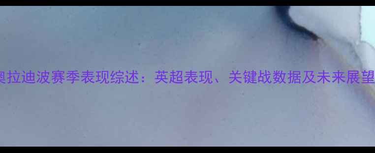 图片 奥拉迪波赛季表现综述：英超表现、关键战数据及未来展望1