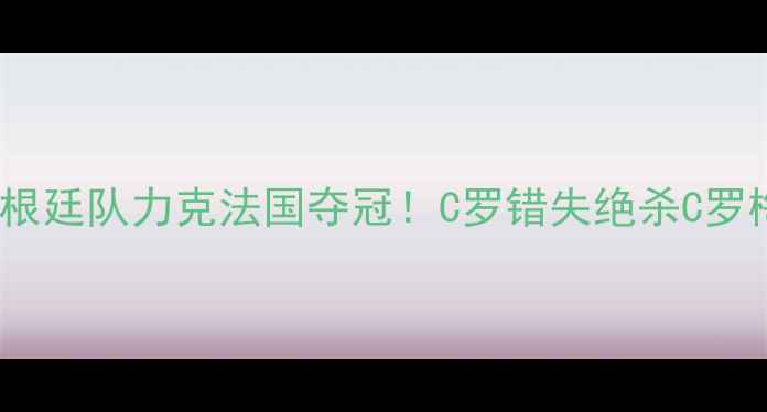 图片 欧洲杯决赛：梅西率阿根廷队力克法国夺冠！C罗错失绝杀C罗梅西世纪对决高能集锦2