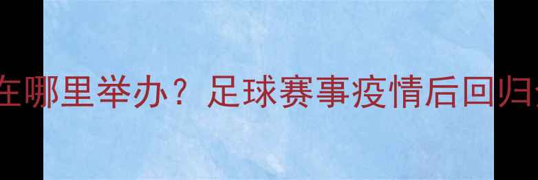 图片 欧洲杯在哪里举办？足球赛事疫情后回归全攻略2
