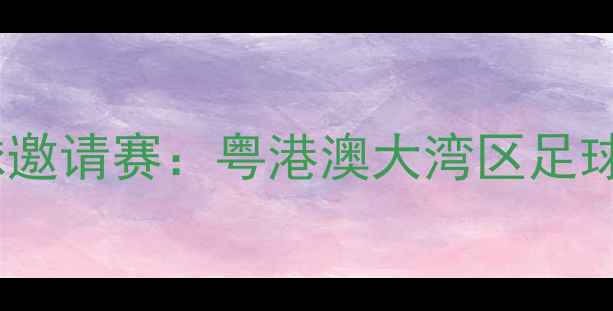 图片 深圳国际足球邀请赛：粤港澳大湾区足球盛宴全记录2