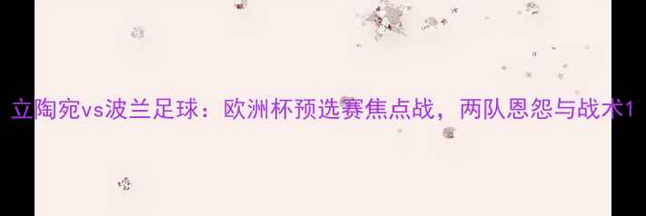 图片 立陶宛vs波兰足球：欧洲杯预选赛焦点战，两队恩怨与战术1