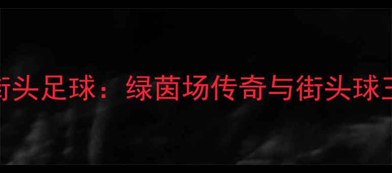 图片 职业足球VS街头足球：绿茵场传奇与街头球王的终极对决