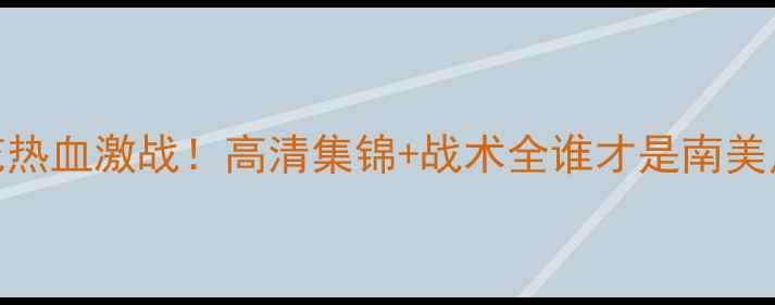 图片 自由VS火花热血激战！高清集锦+战术全谁才是南美足坛新王？